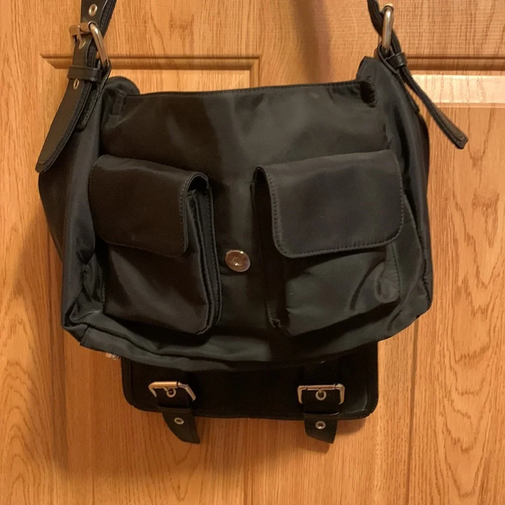 Talbots Black Multi-Pocket Bag